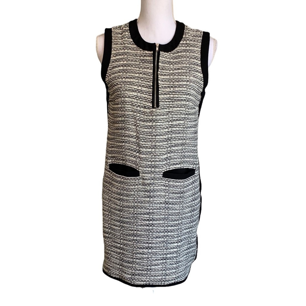 Madewell Tweed Shift Weave Sleeveless Mini Dress Size 4